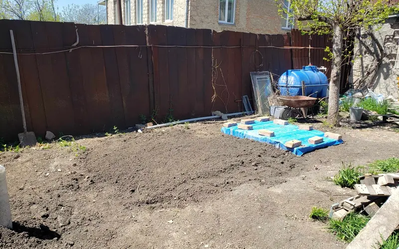 How To Make A Wonderful N0.1 Digester Toilet And Soakaway System 10 digester area after finishing