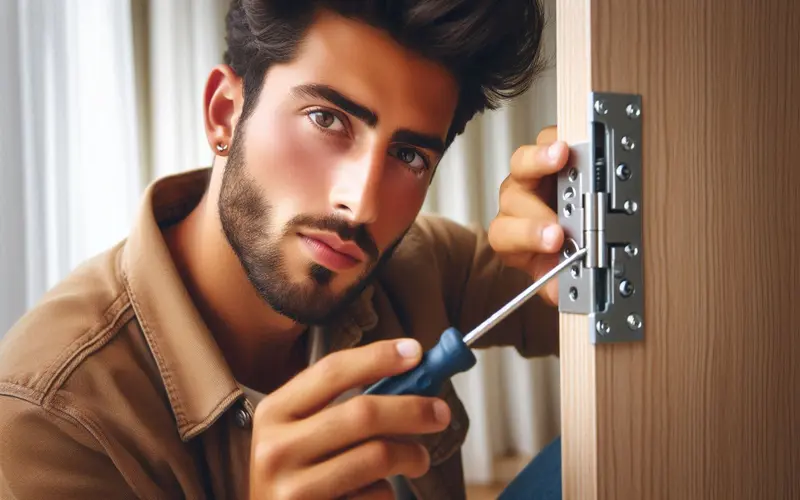 How to Fix a Door That Won't Close Properly 1 adjusting a door hinge 2