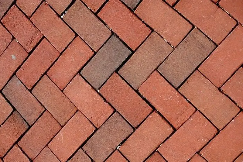 How To Make An Easy Brick Herringbone Path 2 herringbone path pattern