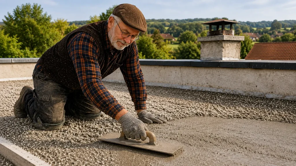 Real Styrocrete Projects You Can Build Yourself: Chapter 6 3 levelling a roof 2